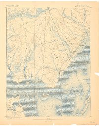 1888 Map of Little Egg Harbor, Ocean County, NJ — High-Res, 1899 Print